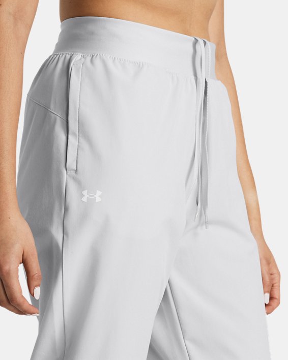 Pantalon taille haute UA ArmourSport Woven pour femme, Gray, pdpMainDesktop image number 3